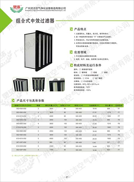 組合式中效V型草莓视频在线视频/大風量/W型/V型草莓视频在线视频優點